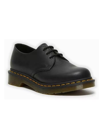 Leder-Schnürschuhe "Virginia" in Schwarz