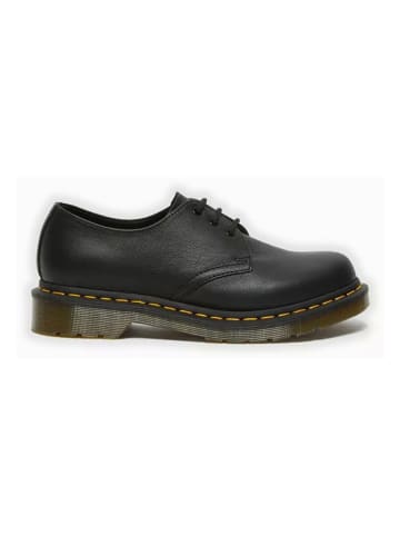 Leder-Schnürschuhe "Virginia" in Schwarz
