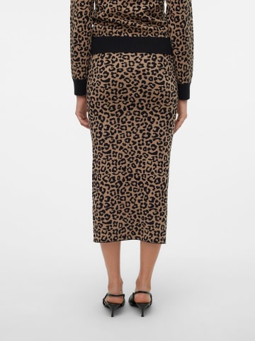Gebreide rok beige