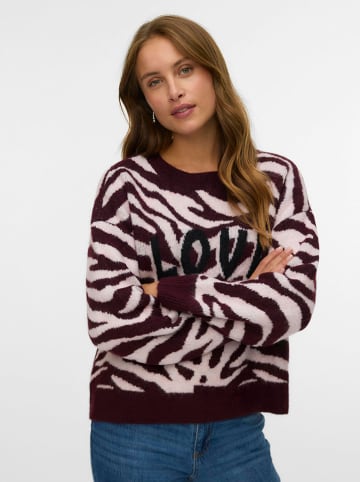 Sweter w kolorze bordowym