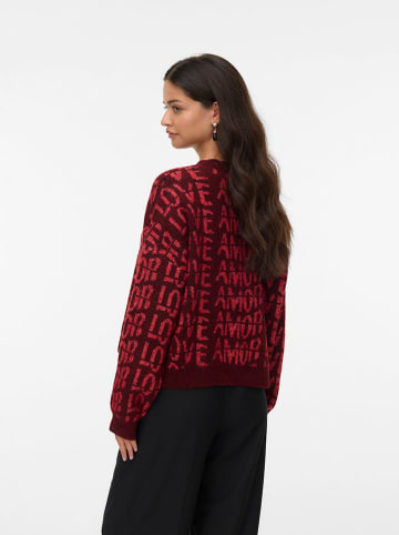Sweter w kolorze bordowym
