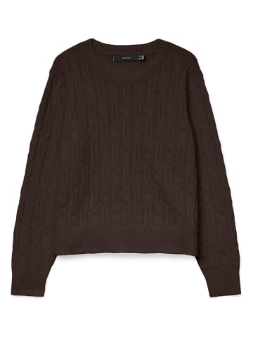 Sweter w kolorze ciemnobrązowym