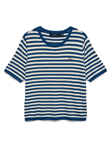 Trui donkerblauw/wit