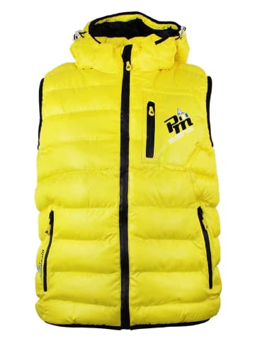 Doorgestikte bodywarmer "Ecarti" geel