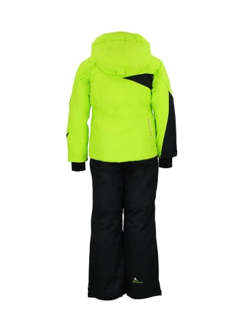 2tlg. Ski-/ Snowboardoutfit in Neongrün/ Schwarz