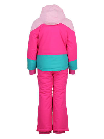 2-delige ski-/snowboardoutfit roze/lichtblauw