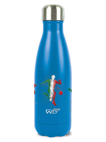 Thermoflasche "Football" in Blau - 400 ml