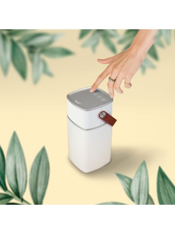 Bluetooth-Lautsprecher in Weiß/ Silber - (H)10,3 x (H)19 x (T)9,5 cm