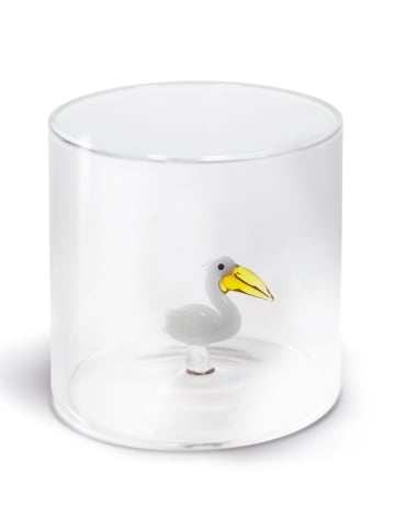 Szklanka "Pelican" w kolorze białym - 250 ml