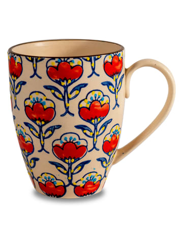 Tasse in Creme/ Rot - 360 ml