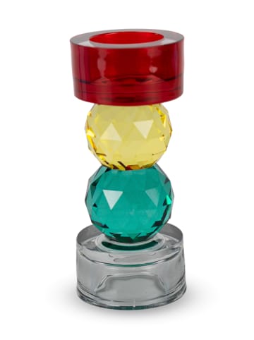 Świecznik ze wzorem - wys. 14,5 x Ø 6,4 cm
