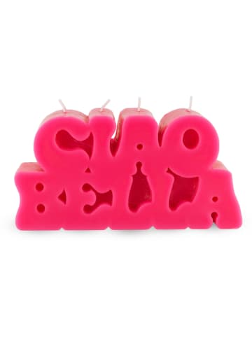 Duftkerze "Ciao Bella" in Pink - (H)10 cm