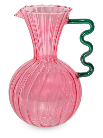 Karafka w kolorze jasnoróżowo-zielonym - 1,5 l