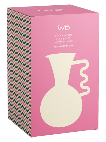 Karafka w kolorze jasnoróżowo-zielonym - 1,5 l