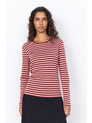 soyaconcept Longsleeve "Helle" in Bordeaux/ Rosa