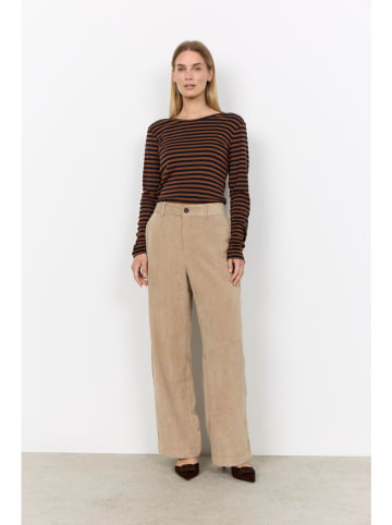 soyaconcept Longsleeve "Helle" in Braun/ Schwarz