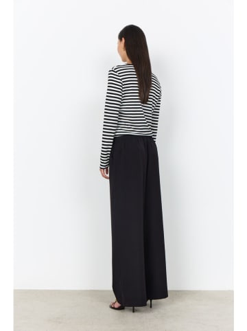 soyaconcept Longsleeve "Helle" zwart/wit