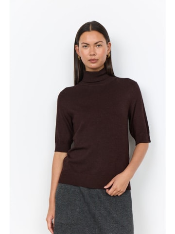 soyaconcept Rollkragenpullover "Dollie" in Dunkelbraun