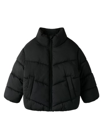 name it Doorgestikte jas "Forty" zwart