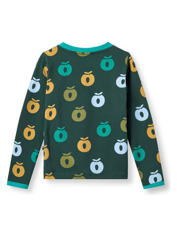 Småfolk Koszulka "Apples" w kolorze zielonym