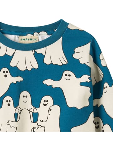 Småfolk Koszulka "Ghosts" w kolorze niebieskim