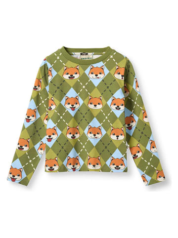 Longsleeve "Vossen" groen