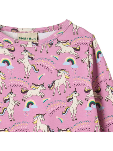 Småfolk Sukienka "Unicorns" w kolorze jasnoróżowym