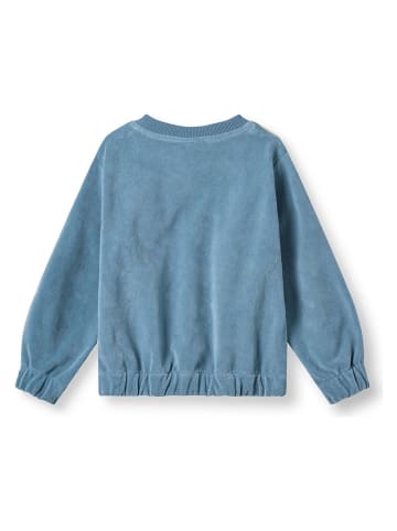 Småfolk Sweatshirt "Apfel" in Hellblau