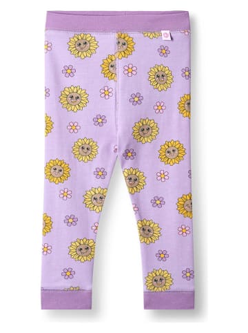 Legging "Zonnebloemen" paars