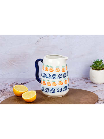 Karaf "Napoli" wit/blauw/oranje - 1,7 l