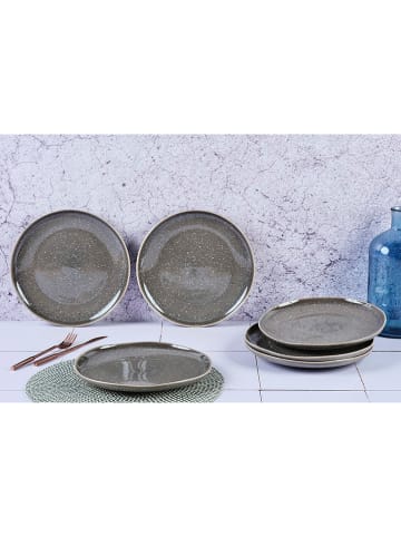 6-delige set: dinerborden "Stellar" taupe - Ø 27 cm
