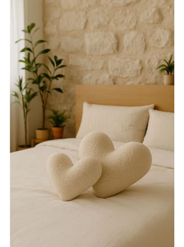Kissen in Beige - (B)42 x (H)45 x (T)12 cm