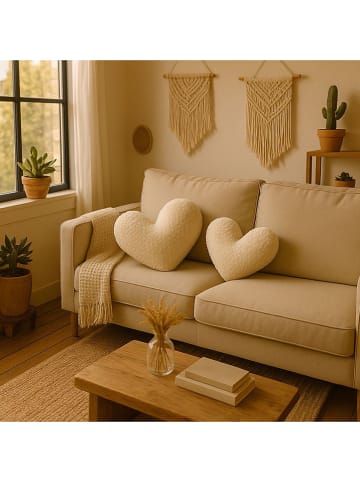 Kissen in Beige - (B)42 x (H)45 x (T)12 cm