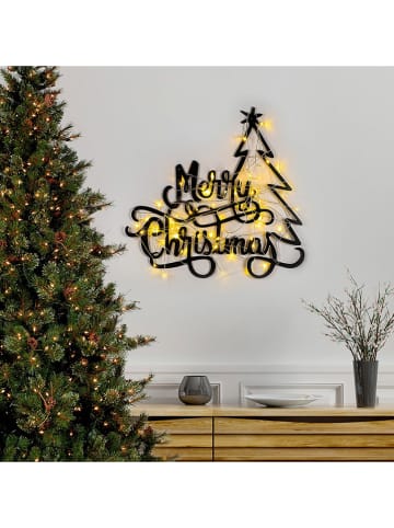 Dekoracja ścienna LED w kolorze czarnym - 62 x 60 cm