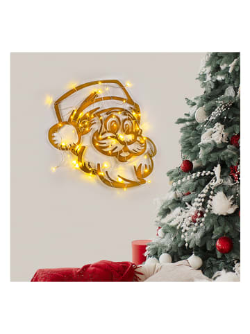 LED-Wanddekor in Gold - (B)61 x (H)59 cm