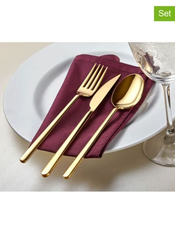 36tlg. Besteck-Set in Gold