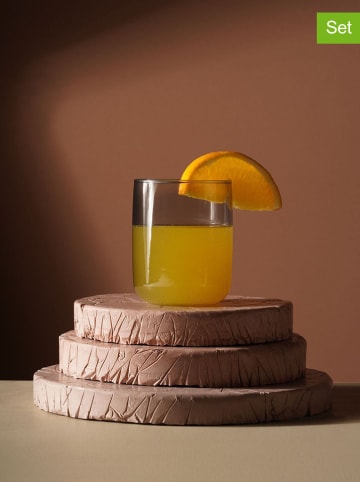 Szklanki (6 szt.) w kolorze szarym - 280 ml