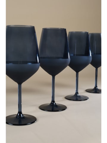 4er-Set: Weingläser in Blau - 490 ml