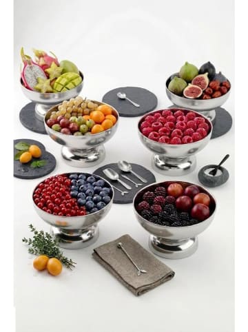 6er-Set: Edelstahl-Desserschalen - (H)8,5 x Ø 5,5 cm