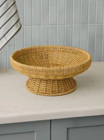 Koszyk w kolorze jasnobrązowym na owoce - wys. 10 x Ø 24,5 cm