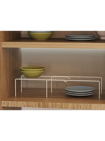 Organizer kuchenny w kolorze białym - 73,5 x 13,5 x 21 cm