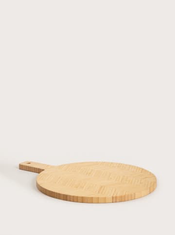 Schneidebrett "Deska" in Beige - Ø 30 cm