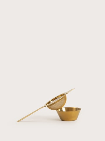 3tlg. Tee-Set in Gold