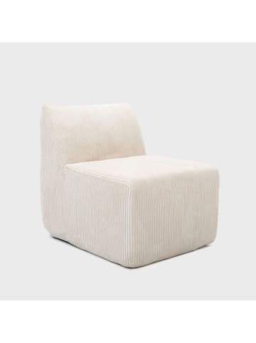 Fotel "Svela" w kolorze beżowym - 80 x 62 x 59,5 cm