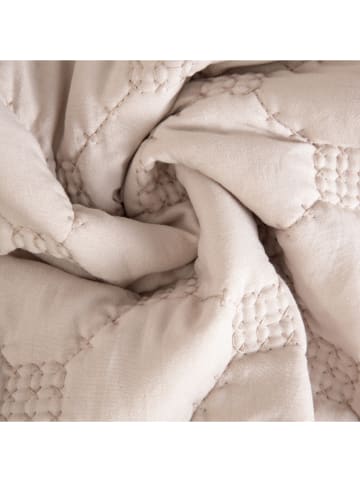 Bettüberwurf ''Sprout'' in Beige - (L)220 x (B)200 cm