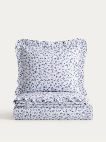 Microvezel beddengoedset "Melanie" blauw