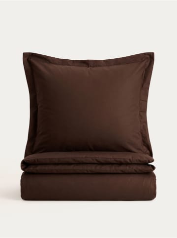 Satin-Bettwäsche-Set "Milo" in Braun