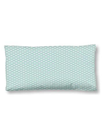 Satijnen kussenhoes "Claudine" turquoise