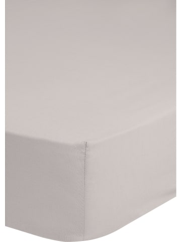 Satijnen hoeslaken beige