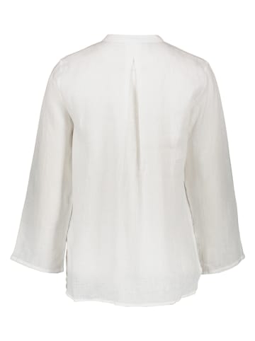 Leinen-Bluse in Weiß